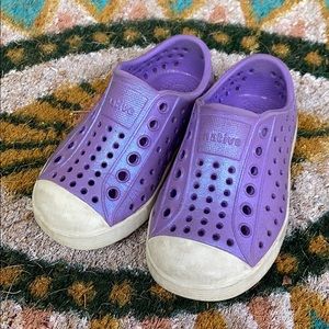 Purple Iridescent Native Shoes Jefferson Sneaker